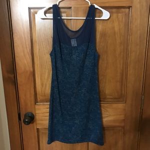 Blue body con dress
